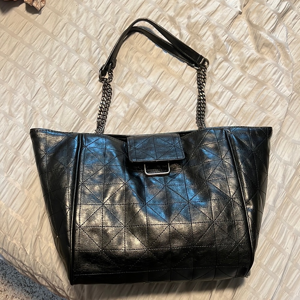 Zara black tote brand new